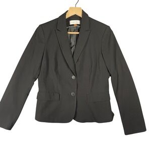 Calvin Klein Blazer Jacket Women's‎ Size 4 Black Single Breasted *See Pics